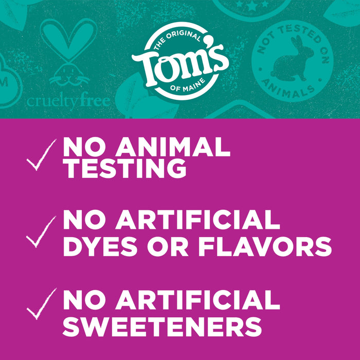Tom's of Maine Fluoride-Free Antiplaque & Whitening Natural Toothpaste, Peppermint, 5.5 oz. (Pack of 2)