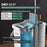 JOYMOOP Mop and Bucket with Wringer Set, White Flat Squeeze Mop Bucket Set for Floor Cleaning, Wet Dry Mop for Wall Cleaner with Long Handle, Hardwood Floor Mop with 4 Microfiber Cloths